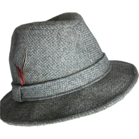 Vintage Adam New York Men’s Fedora Feather Wool Hat Size XL - Picture 1 of 10
